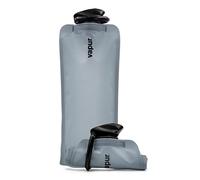 Vapur Flexible, Collapsible Wide Mouth Anti-Bottle with Detachable Carabiner, 34 Ounce, Graphite Grey, Pack of 1