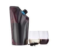 Vapur Wandervino Collection & 2 Glass Set - Maroon