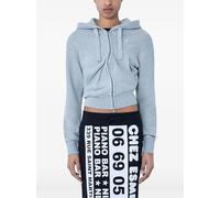 Vaquera Twisted zip-up cotton hoodie - Grey S-M