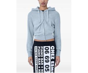 Vaquera Twisted zip-up cotton hoodie - Grey S-M