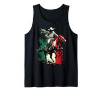 Vaquero Mexican Rodeo Horseback Freedom Tank Top