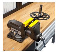 Var Nylon Set Of 2 Jaws For Bench Vise Tool 125 mm Yellow