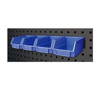 Var Tools Set Of 4 Plastic Bin & Bin Holder