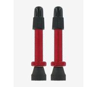 VAR Tubeless Aluminium Valves Red (2 Pack)