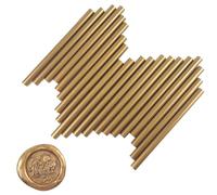 VARACL Hot Melt Glue Sealing Sticks for Letter Seal Stamp - Great for Wedding Invitations, Cards Envelopes, Snail Mails, Postcards, Greeting Cards, Gift Ideas, 7 x 100 mm, 20PCS (Bronze)