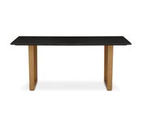 Varana Dining Table - 8 Seater - 180cm - Black Marble with Gold Base