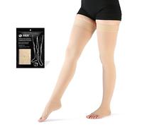 VARCOH Thigh High Open Toe Compression Socks for Women , 20-30 mmHg Compression Stockings Men Best for DVT, Maternity, Pregnancy, Varicose Veins, Relief Shin Splints, Edema
