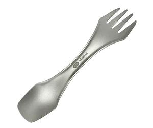 VÅRDKAS Titanium Spork Knife Fork Spoon Set Camping Cookware Lightweight Travel Cutlery - KFS Outdoor Backpacking Survival Pocket EDC Hiking Essentials - Bushcraft Portable Reusable Gear Equipment