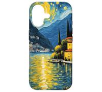 Varenna Bellagio Lake Como Van Gogh Retro Italy Painting Case for iPhone 17