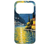 Varenna Bellagio Lake Como Van Gogh Retro Italy Painting Case for iPhone 17 Pro