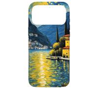 Varenna Bellagio Lake Como Van Gogh Retro Italy Painting Case for iPhone 17 Pro Max