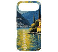 Varenna Bellagio Lake Como Van Gogh Retro Italy Painting Case for iPhone Air