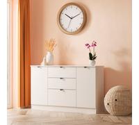 Welcome Furniture Ltd Bora 2 Door 3 Drawer Sideboard in Kashmir Matt - Ready Assembled, Cream