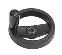 VARFBDAX Foldable Plastic Handwheel 125mm OD 12mm Bore, Lathe Hand Wheel with Collapsible Handle for Milling Drilling Machine, Industrial Tool Adjustment Wheel