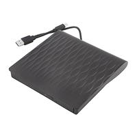 VARFBDAX Portable 12.7mm USB 3.0 External Optical Drive, Black Tray - Loaded CD DVD RW Drive with Raised Grain for Laptop Desktop PC, Plug and Play Compatible with