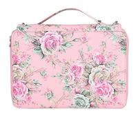 VARFBDAX Rose Printed Pencil Case with 252 Slots, Multi - Layer Zipper Pen Holder Storage Pocket, Portable PU Pencil Organizer for Students and Artists (Foundation Rose)