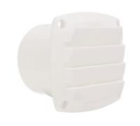 VARFBDAX Round Boat Louver Marine Exhaust Air Vent, Plastic Straight Through Hose Grille Shutter for Boats Caravan RV, 85mm White Ventilation Cover with 70mm Hole Diameter