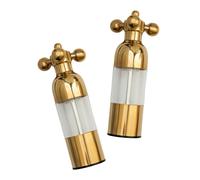 Vargen & Thor - Axia Salt And Pepper Mill Set, Cava - Brass