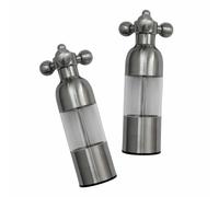 Vargen & Thor - Axia Salt And Pepper Mill Set, Steel - Steel