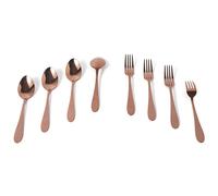 Vargen & Thor - Frost Dessert Cutlery / Starter Cutlery 8 Pieces, Copper - Copper
