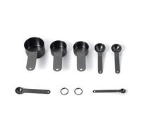 Vargen & Thor - Frost Measuring Cups 7 Pieces, Black - Black