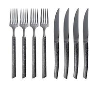 Vargen & Thor - Lava Cutlery Set 8 Pieces, Anthracite - Anthracite