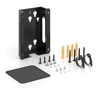 Varghesyla Metal Mount For Dell Docking Station With Mouse Pad Under Desk And Wall Mount For Dell Dock Station WD25 UD22 WD19 WD22TB4 WD19TBS SD25 Series Dock & Power Adapter Wall Mount Bracket