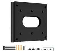 Varghesyla Mini PC Mount Bracket for HP Desktop Mini PC, Black, Stainless Steel & Alloy Steel Frame, Wall Mount & Monitor Under Desk Mount