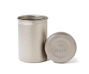 Vargo Titanium BOT Bottle Pot - 1 Liter (34 oz.) Ultralight Water Bottle Cooking Pot Weighs 147 grams (5.2 oz.) | Backpacking Camping Multipurpose Cooking Pot | Model T-427