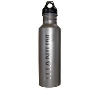Vargo - Titanium Drinking Bottle - Water bottle size 650 ml, grey/black