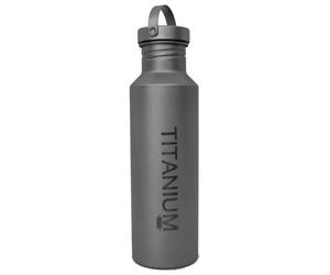 Vargo - Titanium Drinking Bottle - Water bottle size 650 ml, grey/black