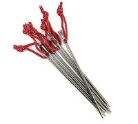 Vargo Titanium Ultralight Nail Peg (6 Pack) | Size: 6" L x 0.15" D (152mm x 4mm) | Weight: 0.3 Ounces (8g) | T-110