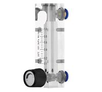Variable Area Flow Meter, Acrylic Gas Rotameter 0.05-0.5 LPM, Adjustable Panel Mount Air Flow Controller, Precision Measurement for Gas Flow Monitoring