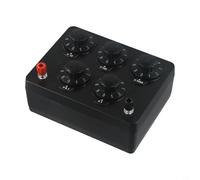 Variable Decade Resistance Box 9999.9Ω, 5-Switch Range 0. to 9999.9 Ohm Resistor with Double-Layer Aluminum Foil Insulation, for