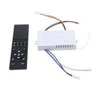 Variable Frequency Ceiling Fan Remote Controller with 6 Adjustable Speeds and Light Adjustment (Shaking Head)