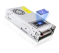 Variable Power Supply DC 0-48V 600W with LED Display 48V Power Supply Adjustable AC to DC Converter 110V to 48V Designed for LED Light Car Stereo Electronics Equipment (DC0~48V-12A-600W)