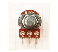 Variable Resistor Potentiometer Flatted 6mm D Shaft Linear B Taper Pot D (B100K)