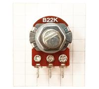 Variable Resistor Potentiometer Flatted 6mm D Shaft Linear B Taper Pot D (B22K)