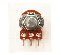 Variable Resistor Potentiometer Flatted 6mm D Shaft Linear B Taper Pot D (B50K)