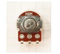 Variable Resistor Potentiometer Solder Lug Splined Shaft Audio Volume Control Logarithmic A T18SL (A50K)