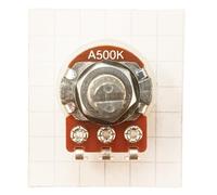Variable Resistor Potentiometer Solder Lug Splined Shaft Audio Volume Control Logarithmic A T18SL (A500K)