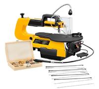 Variable Speed 16-Inch Scroll Saw for Woodworking Projects,One Size | Adjustable cutting height up to 50mm with versatile blade compatibility (pin, multi-faceted, wire).