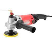 Variable Speed 4'' Wet Polisher, 6 Gears Grinder & Granite Diamond Polishing Pads Concrete Polisher Stone Polisher, Buffer Polisher for Granite, Marble, Concrete, Stones