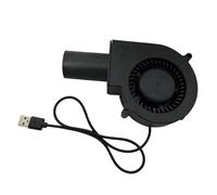 Variable Speed Centrifugal USB Fan for Firepit Igniting Smoker Thermoregulation and Limited Ventilation Outdoor Cooking Fan