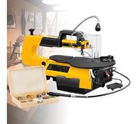 Variable Speed Scroll Saw, 16 Inch Electric Fret Saw, Adjustable 45° Table, Ideal for Multi-Function Woodworking Projects and Crafts