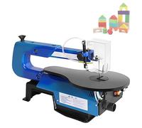 Variable Speed Scroll Saw, 16In Multifunctional Wood Cutting Machine with Tiltable Metal Work Table and Shield, Perfect for Woodworking