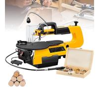 Variable Speed Scroll Saw, Stepless Speed Control /45° Tilting Table, 55mm Cut Depth, for Precision Woodworking & Multi-Function Projects