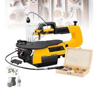 Variable Speed Scroll Saw with 45° Tiltable Metal Work Table, 180W Motor 400-1650 RPM, Precision Woodworking Tool for Multi-Function Projects