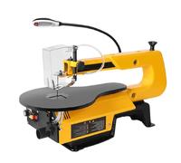 Variable Speed Scroll Saw with 45° Tiltable Metal Work Table for Bevel Cuts, Stepless Speed Control 550-1650 SPM, Electric Fret Saw for Hobbyists