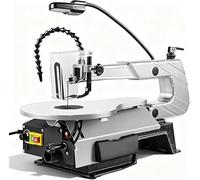 Variable Speed Scroll Saw with Adjustable Angle, Tabletop Wire Saw, Work Light, 20 Blades, Low Noise for Detailed Cutting and Fretwork
